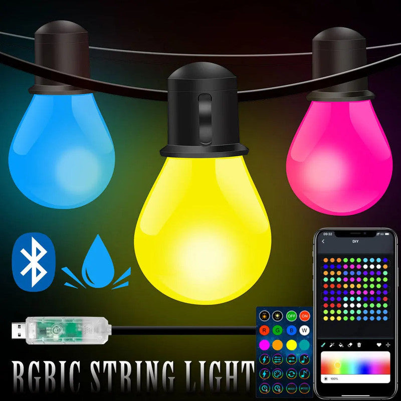Bluetooth Colorful G40 Led Bulb String Lights V1142-LP1005005780920920
