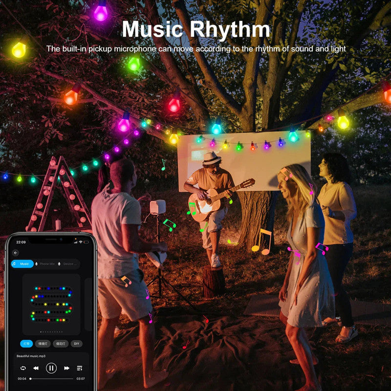 Bluetooth Colorful G40 Led Bulb String Lights V1142-LP1005005780920920