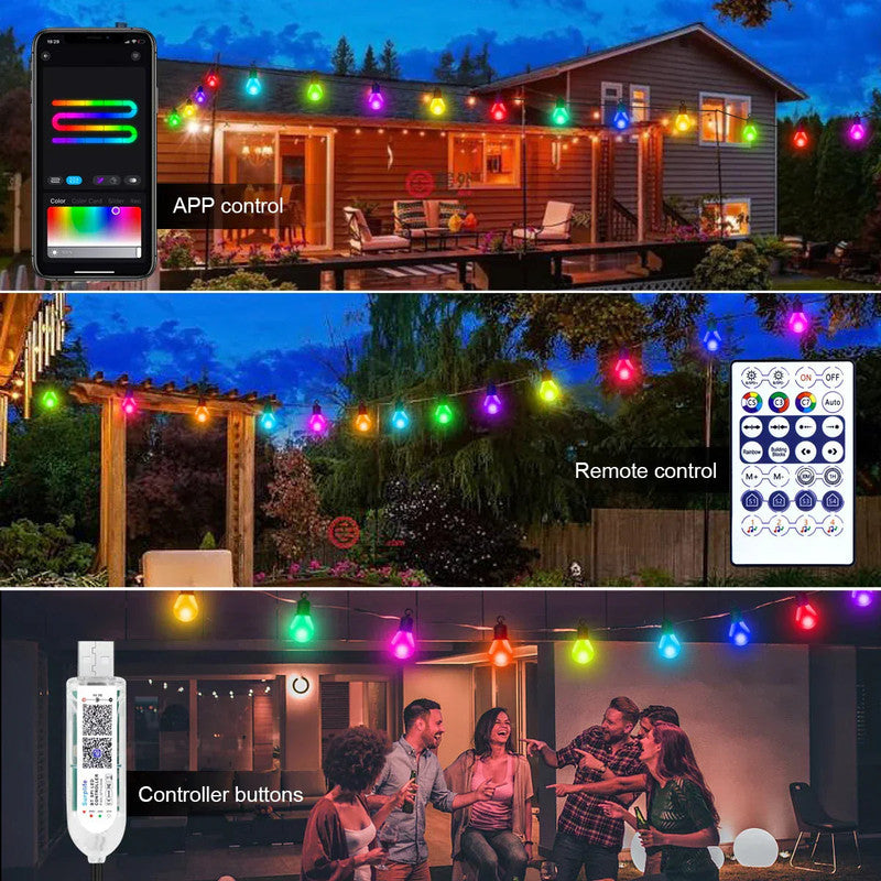 Bluetooth Colorful G40 Led Bulb String Lights V1142-LP1005005780920920