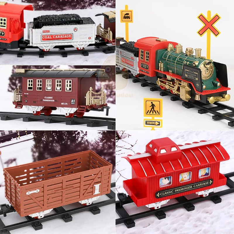 RC Track Train Set with Steam Effect V1142-LP1005005826098581