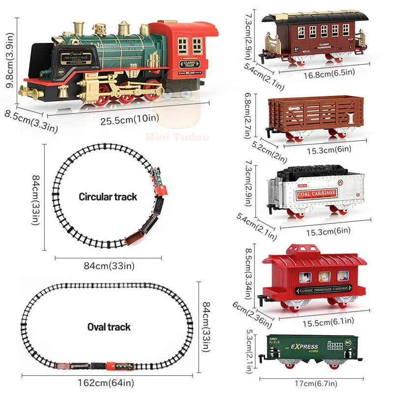 RC Track Train Set with Steam Effect V1142-LP1005005826098581