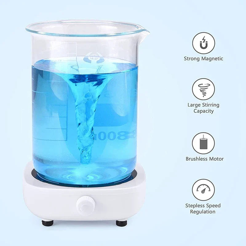 Mini Magnetic Stirrer 4000RPM Portable Mixer White V1142-LP1005005934621109