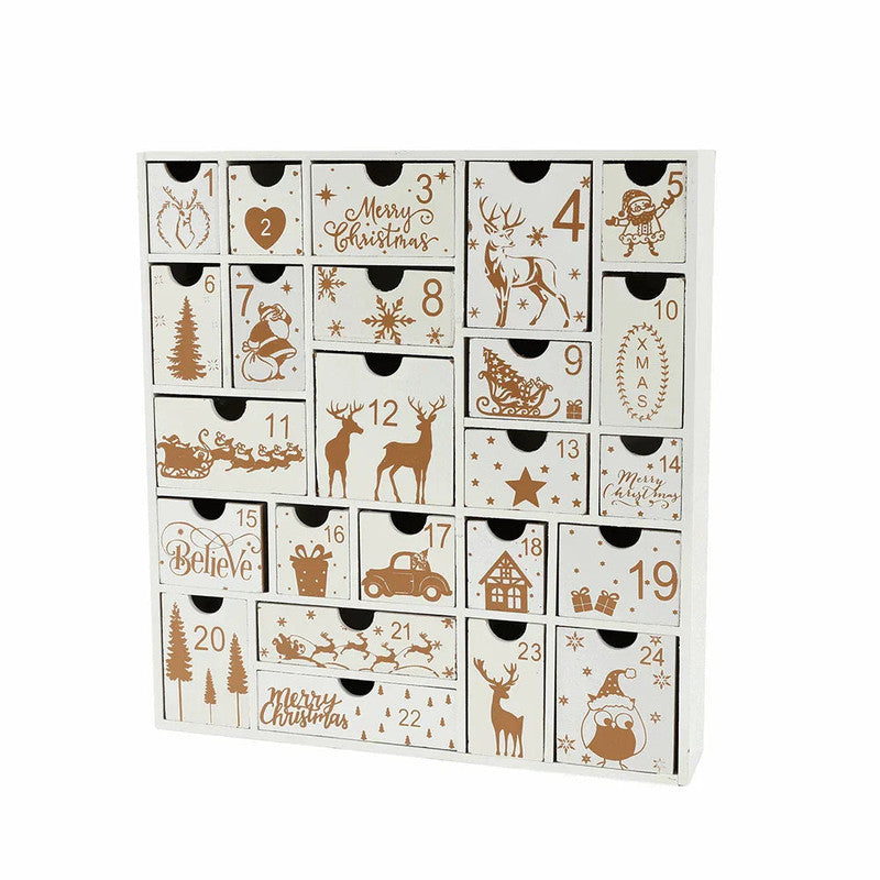 Christmas Wooden Advent Calendar With 24 Drawers V1142-LP1005006166502203