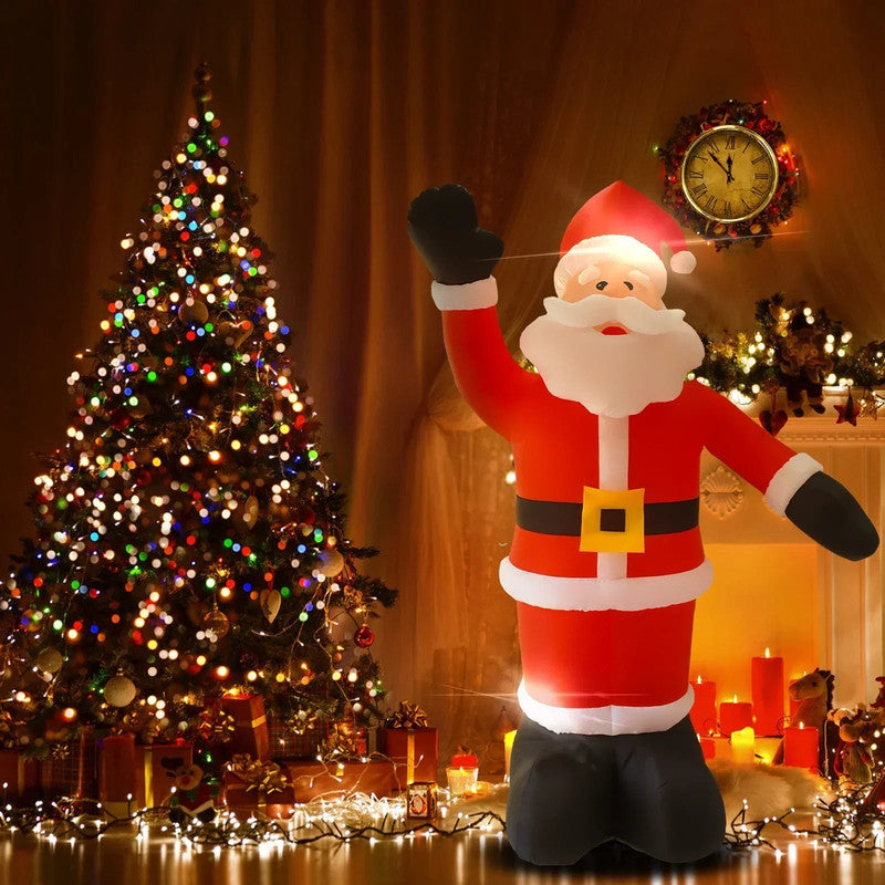 8Ft Tall Inflatable Santa Claus With 9 Led Lights V1142-LP1005006209008856