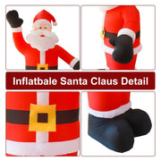 8Ft Tall Inflatable Santa Claus With 9 Led Lights V1142-LP1005006209008856