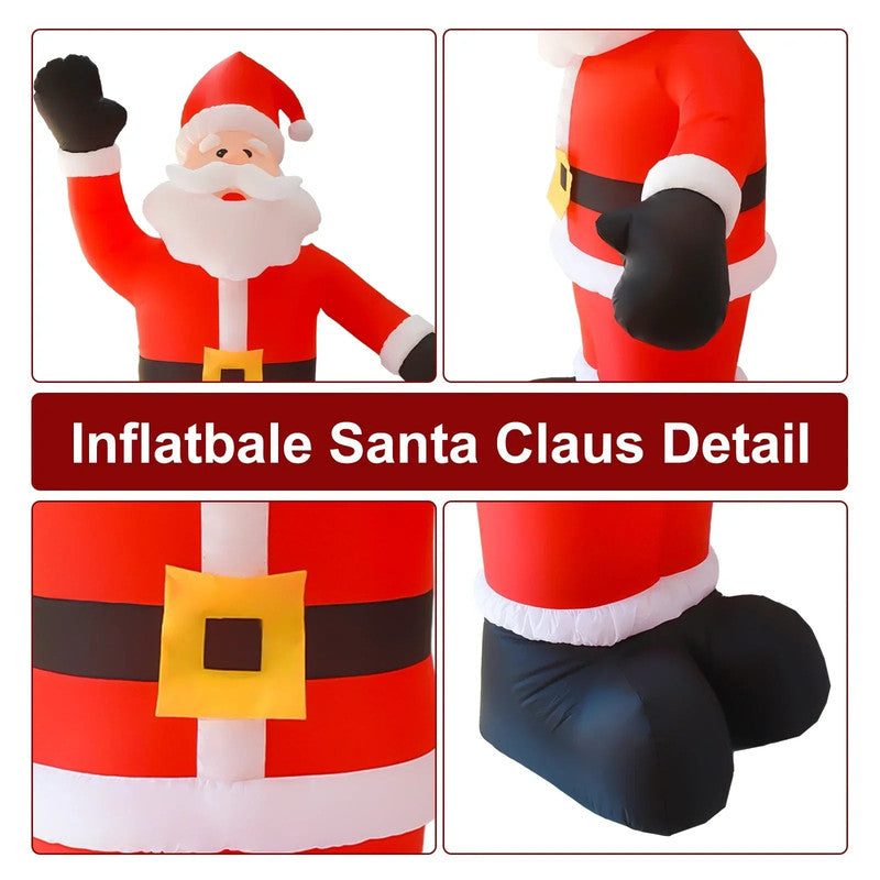 8Ft Tall Inflatable Santa Claus With 9 Led Lights V1142-LP1005006209008856