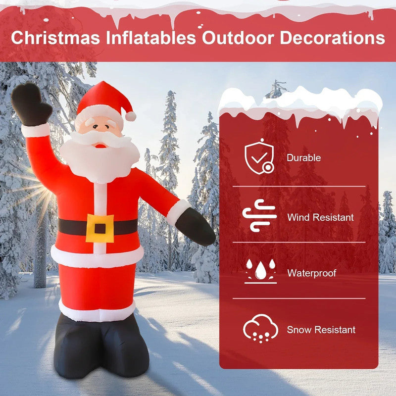8Ft Tall Inflatable Santa Claus With 9 Led Lights V1142-LP1005006209008856