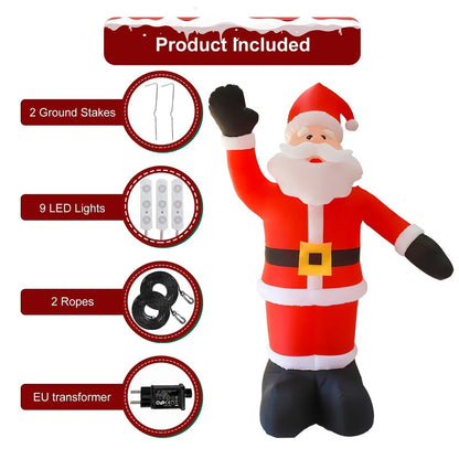 8Ft Tall Inflatable Santa Claus With 9 Led Lights V1142-LP1005006209008856