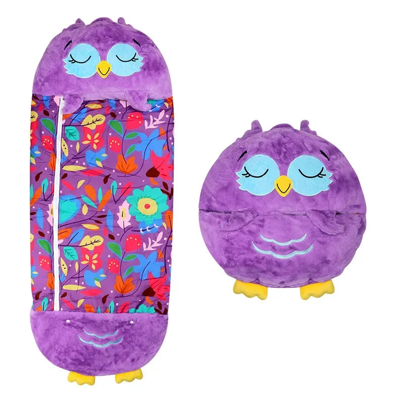 Kids Shark Sleeping Bag Plush Doll Pillow (Purple) V1142-LP1005006217952333