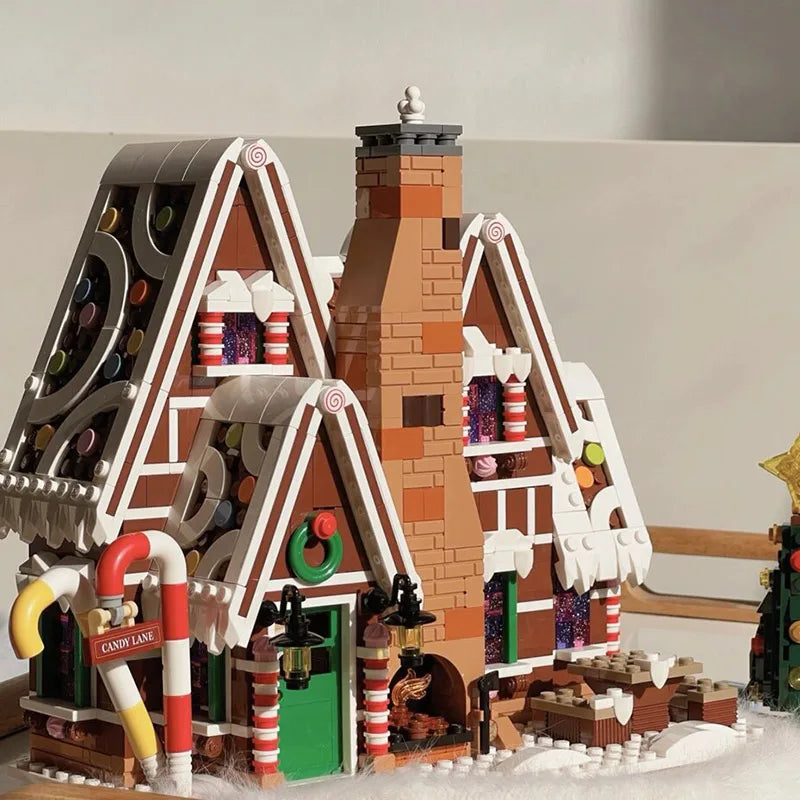 Santa Claus Gingerbread House Building Blocks V1142-LP1005006282452081