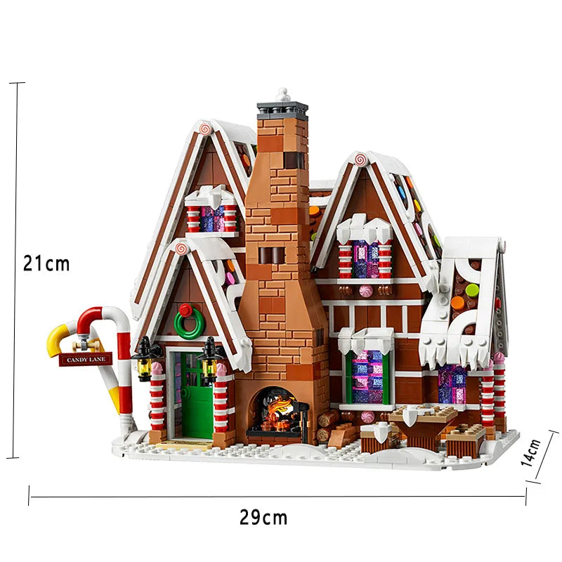 Santa Claus Gingerbread House Building Blocks V1142-LP1005006282452081