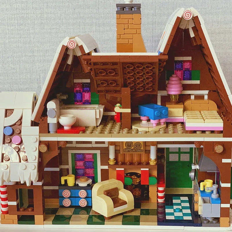 Santa Claus Gingerbread House Building Blocks V1142-LP1005006282452081