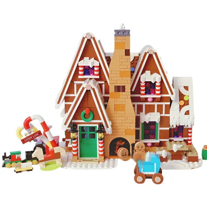 Santa Claus Gingerbread House Building Blocks V1142-LP1005006282452081