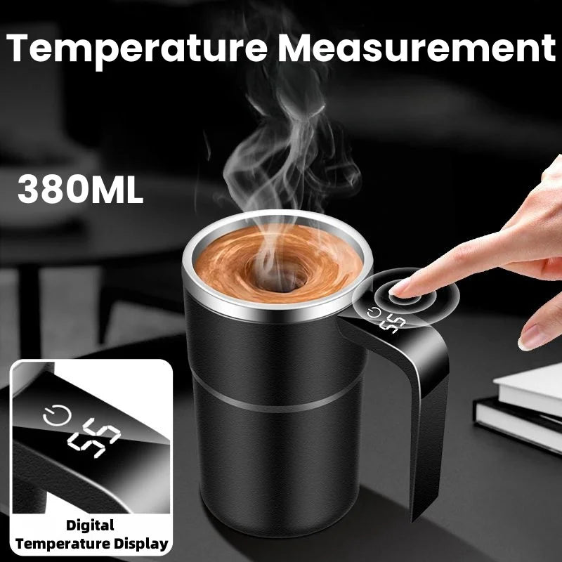 380ML Self-Stirring Electric Coffee Mug Black and White Cup V1142-LP1005006429009494
