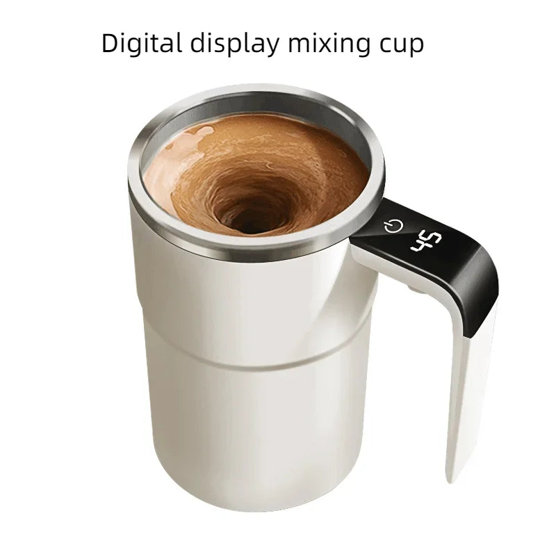 380ML Self-Stirring Electric Coffee Mug Black and White Cup V1142-LP1005006429009494