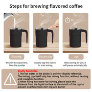 380ML Self-Stirring Electric Coffee Mug Black and White Cup V1142-LP1005006429009494