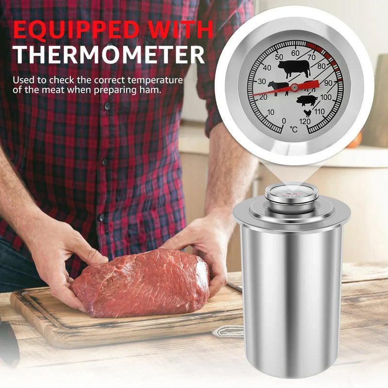 Stainless Steel Ham Maker with Thermometer V1142-LP1005006713102510