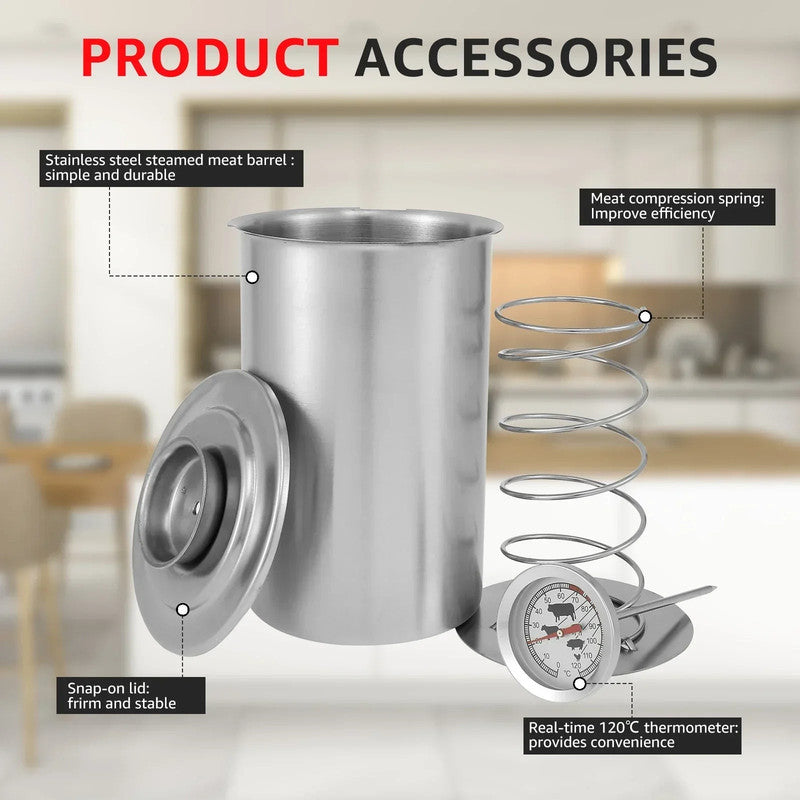 Stainless Steel Ham Maker with Thermometer V1142-LP1005006713102510