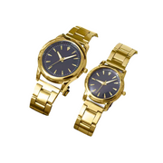 Couple Quartz Gold Watches Set V1142-LP1005006727717268