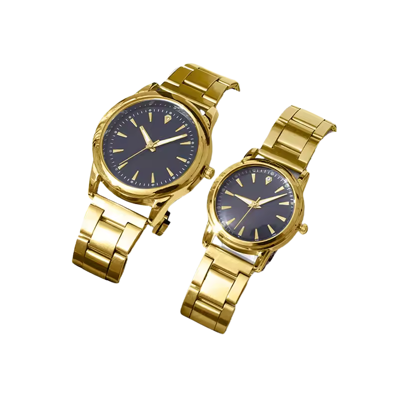 Couple Quartz Gold Watches Set V1142-LP1005006727717268