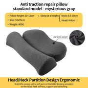 Ergonomic Memory Foam Cervical Pillow Orthopedic Contour Grey V1142-LP1005006782755885