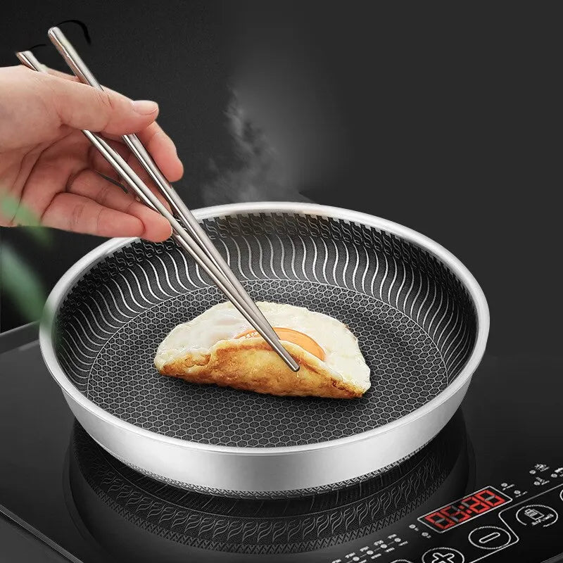 Tri-Ply 316 Frying Pan 32cm Double-Sided V1142-LP1005006783060325