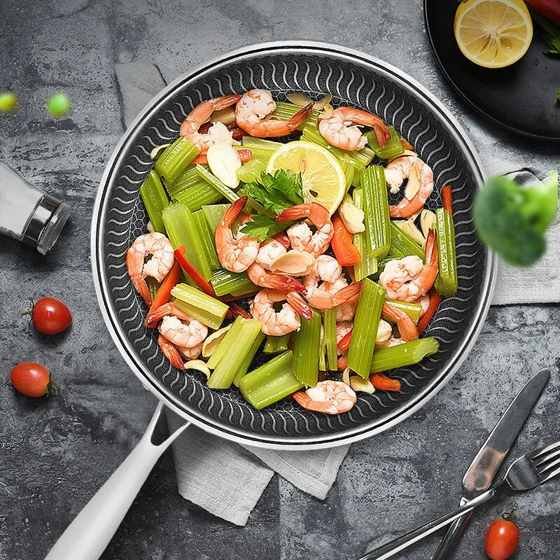 Tri-Ply 316 Frying Pan 32cm Double-Sided V1142-LP1005006783060325
