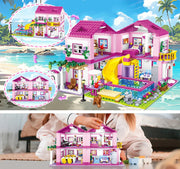 City Villa Castle Building Blocks Set With Pool V1142-LP1005006860909709