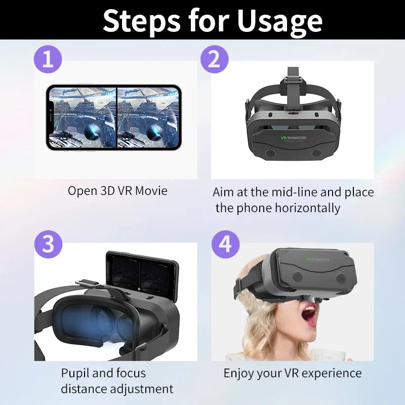 3D Vr Glasses With Smart Goggles For Smartphones V1142-LP1005006861772387