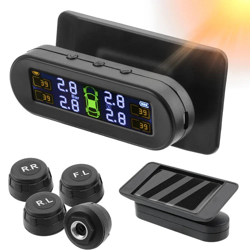 Wireless Tire Pressure Monitoring Solar And USB Charging V1142-LP1005006966438234