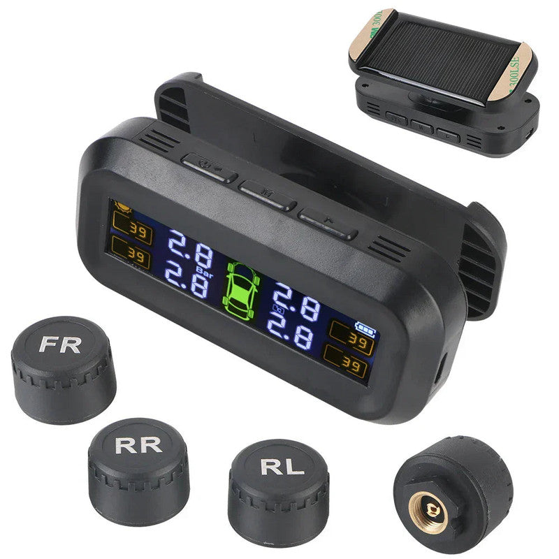 Wireless Tire Pressure Monitoring Solar And USB Charging V1142-LP1005006966438234