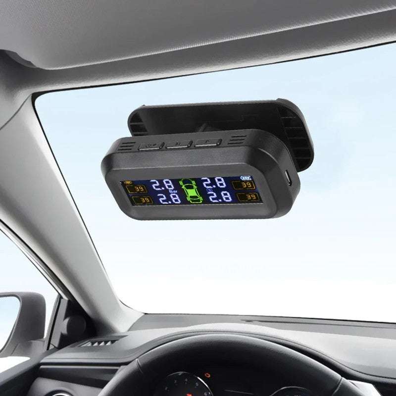 Wireless Tire Pressure Monitoring Solar And USB Charging V1142-LP1005006966438234