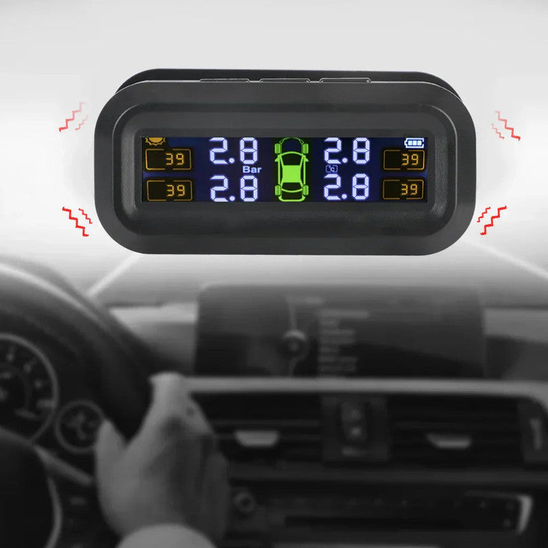 Wireless Tire Pressure Monitoring Solar And USB Charging V1142-LP1005006966438234