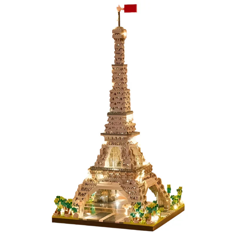 LED Eiffel Tower Micro Mini Building Blocks Set V1142-LP1005006981737118