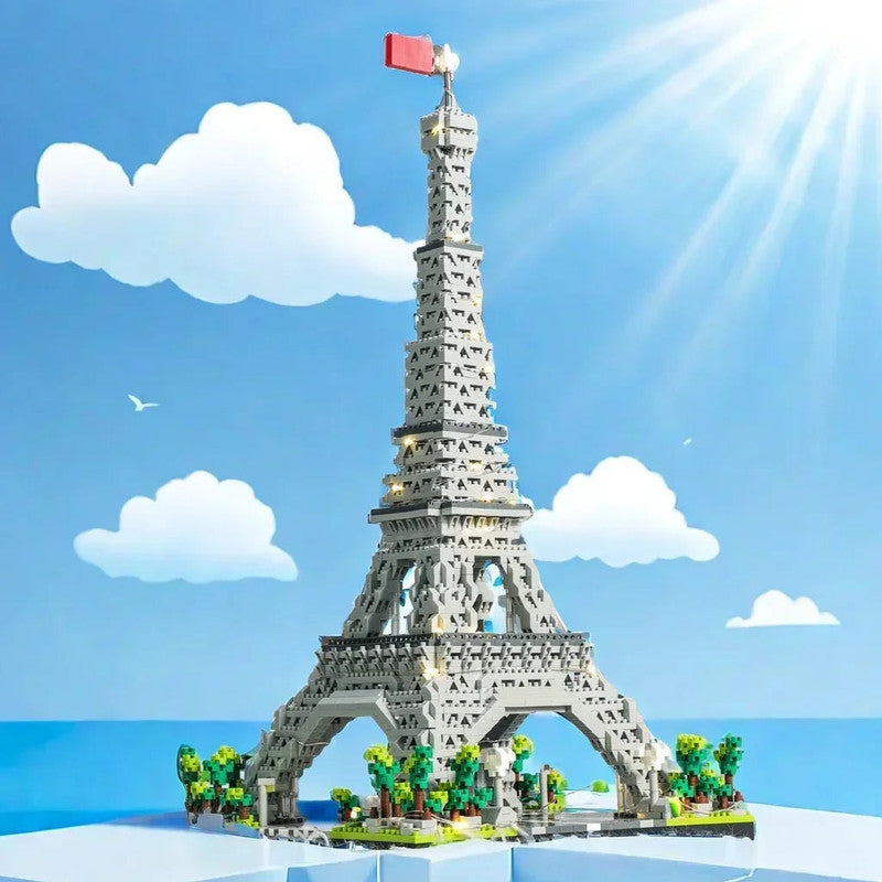 LED Eiffel Tower Micro Mini Building Blocks Set V1142-LP1005006981737118
