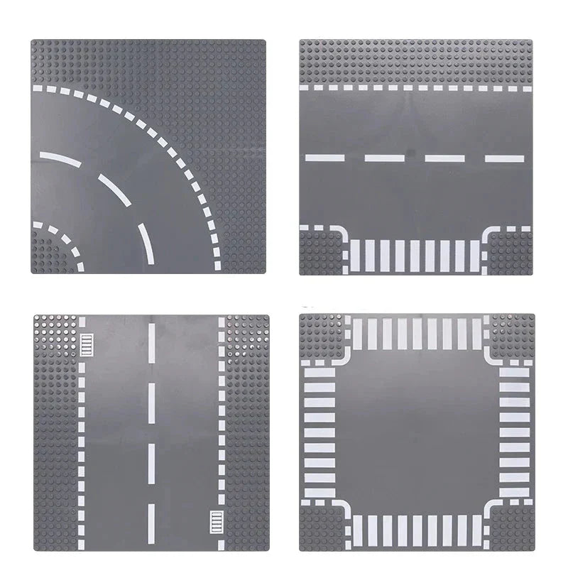 City Road Baseplate Block For Kids Diy Building V1142-LP1005007010352512