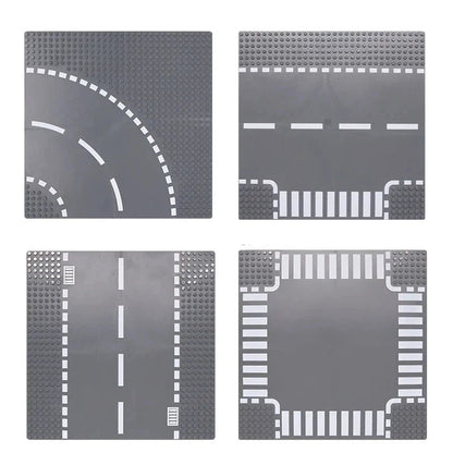 City Road Baseplate Block For Kids Diy Building V1142-LP1005007010352512