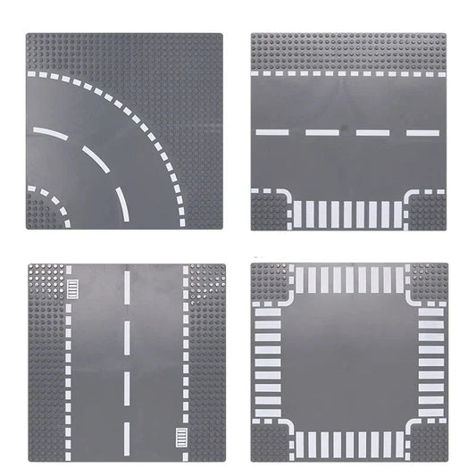 City Road Baseplate Block For Kids Diy Building V1142-LP1005007010352512
