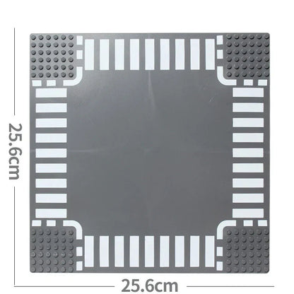 City Road Baseplate Block For Kids Diy Building V1142-LP1005007010352512