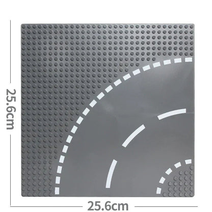 City Road Baseplate Block For Kids Diy Building V1142-LP1005007010352512