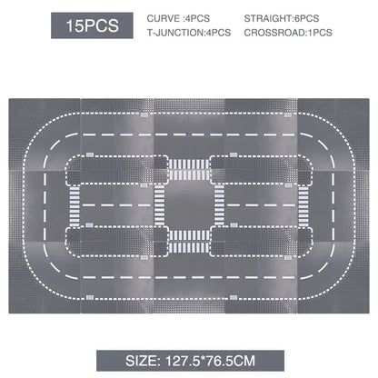 City Road Baseplate Block For Kids Diy Building V1142-LP1005007010352512