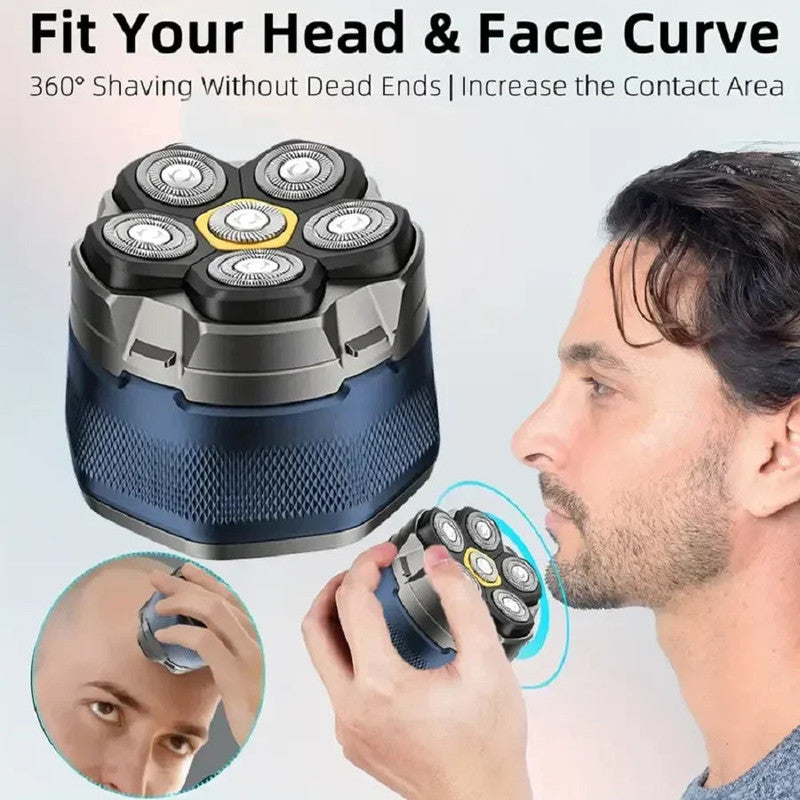 6D Electric Head And Face Shaver Rechargeable V1142-LP1005007021608709