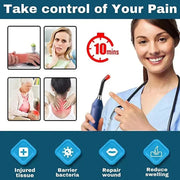 3-in-1 Red Light Therapy Wand Infrared & Blue Light Blue V1142-LP1005007121135685