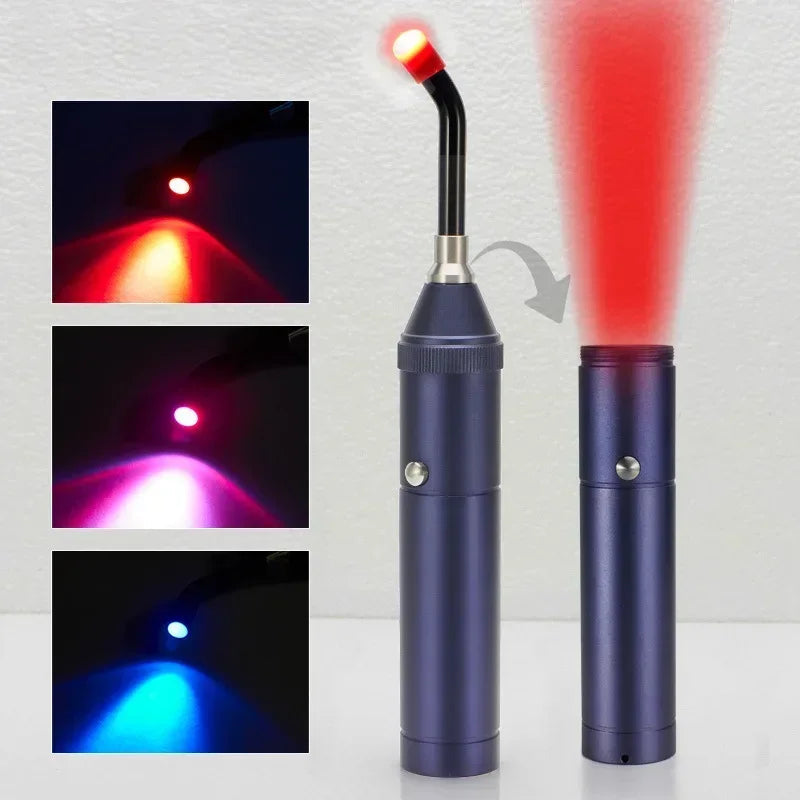 3-in-1 Red Light Therapy Wand Infrared & Blue Light Blue V1142-LP1005007121135685
