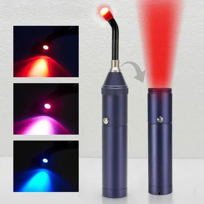 3-in-1 Red Light Therapy Wand Infrared & Blue Light Blue V1142-LP1005007121135685