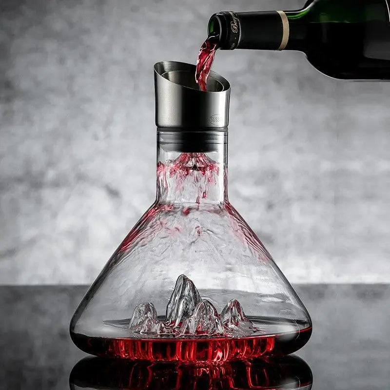 1500ML Iceberg Crystal Decanter Handmade Lead-Free Glass Wine V1142-LP1005007153966612