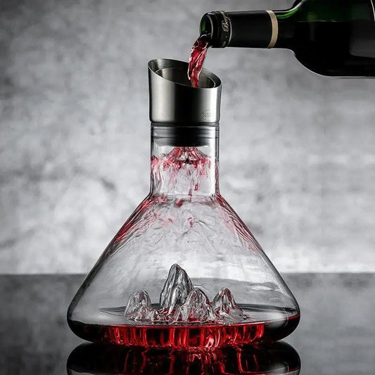 1500ML Iceberg Crystal Decanter Handmade Lead-Free Glass Wine V1142-LP1005007153966612