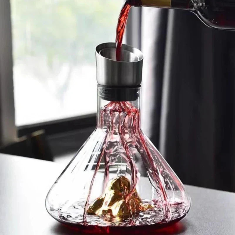 1500ML Iceberg Crystal Decanter Handmade Lead-Free Glass Wine V1142-LP1005007153966612