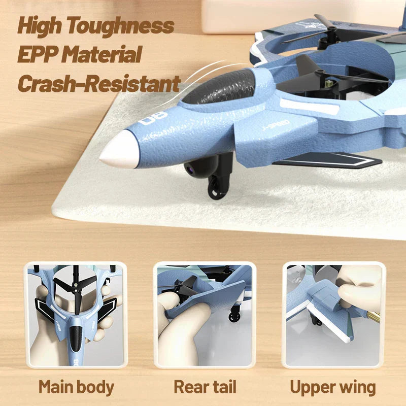 2.4G Rc Fighter Jet With Camera & Missile Launch (Grey) V1142-LP1005007154614113