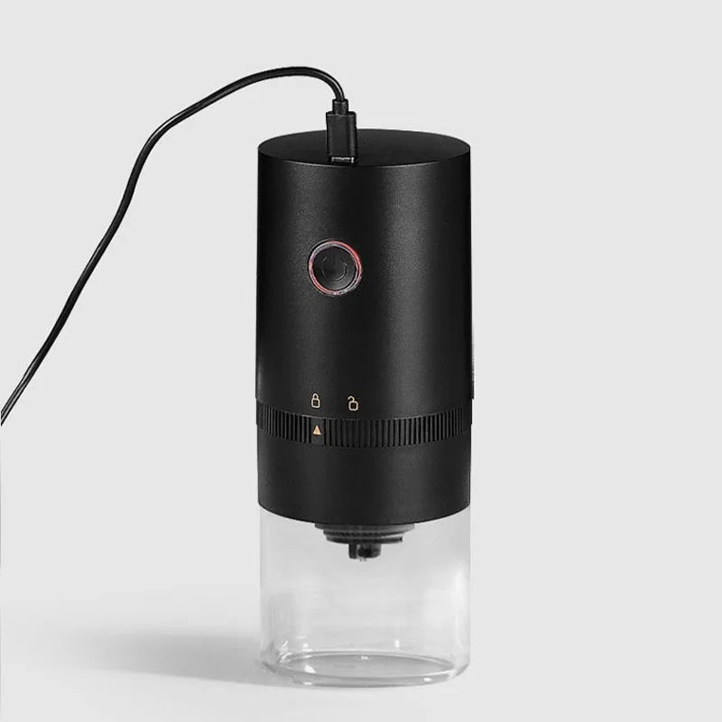 Portable USB C Rechargeable Coffee Grinder Mill Black V1142-LP1005007309837460